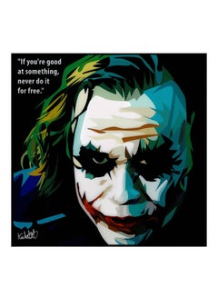 Buy Joker Dark Knight Pop Art Wall Frame Multicolour 25x25centimeter in Saudi Arabia