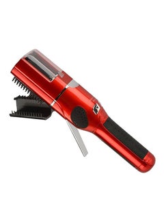 Buy Electric Cordless Damaged Hair Ends Remover Comb Red in UAE