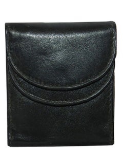 Buy Leather Trifold Wallet Black in UAE