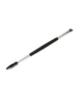 Buy Double Headed Eye Makeup Brush Black/Silver in Saudi Arabia