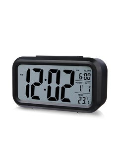 Buy LED Digital Electronic Alarm Clock Black 130 x 72 x 44centimeter in Egypt