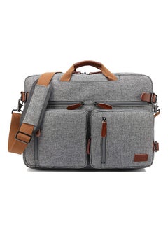 Buy Convertible Multi-Functional Laptop Briefcase Grey in Saudi Arabia