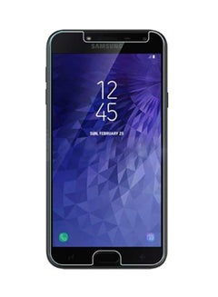 Buy Tempered Glass Screen Protector For Samsung Galaxy J4 Clear in Saudi Arabia