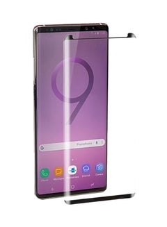 Buy Tempered Glass Screen Protector For Samsung Galaxy Note 9 Black/Clear in Saudi Arabia