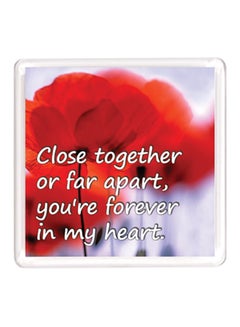 Buy Dubai Love Friendship Quote Magnet Red/White in UAE