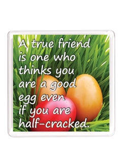 Buy Dubai Friendship Quote Magnet Green/Golden/White in UAE