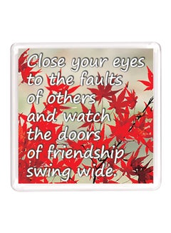 Buy Dubai Friendship Quote Magnet Red/White in UAE