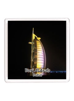 Buy Dubai Souvenir Quote Magnet Burj Al Arab Yellow/Black in UAE