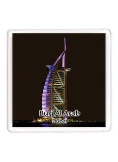 Buy Dubai Souvenir Quote Magnet Burj Al Arab Purple/Black in UAE