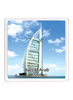 Buy Dubai Souvenir Quote Magnet Burj Al Arab White/Blue in UAE