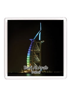 Buy Dubai Souvenir Quote Magnet Burj Al Arab Black/Blue/Green in UAE