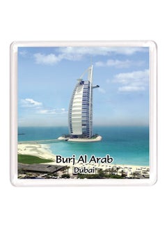 Buy Dubai Souvenir Quote Magnet Burj Al Arab Blue/White in UAE