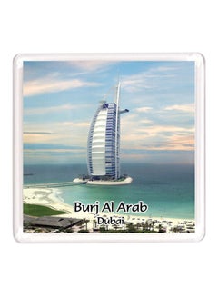 Buy Dubai Souvenir Quote Magnet Burj Al Arab Blue/White/Green in UAE