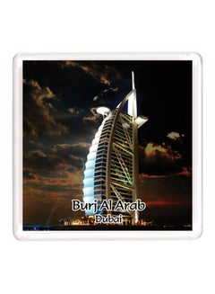 Buy Dubai Souvenir Quote Magnet Burj Al Arab Black/White/Blue in UAE