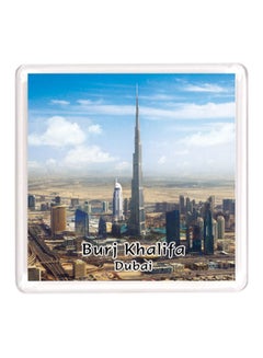 Buy Dubai Souvenir Quote Magnet Burj Khalifa White/Blue/Black in UAE