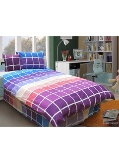 Buy 6-Piece Comforter Set Cotton Multicolour King in UAE