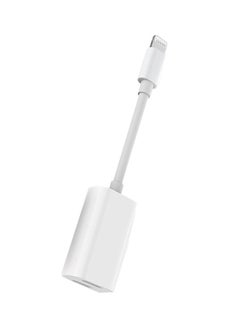 Buy 2-In-1 Lightning Charging Adapter White in Saudi Arabia