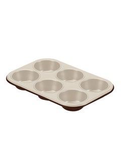 Buy Le Chocoforme Muffin Tray Brown/White 27 x 18.5 x 2.8cm in Egypt