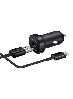 Buy Mini Car Charger With Type-C Cable Black in Saudi Arabia