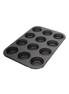 اشتري 12 Cup Non-Stick Muffin Tray Multicolour 26.5x38.5 centimeter في السعودية