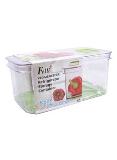 Buy Refrigerator Storage Container Clear 32.5x17.75x14cm in Saudi Arabia