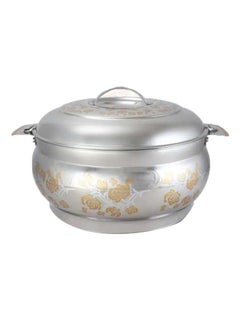 Buy Stainless Steel Hot Pot Gold/Silver 2.15Liters in Saudi Arabia