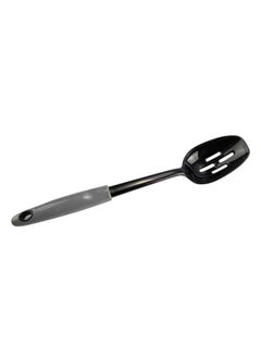 Buy Nylon Slotted Spoon Grey/Black 2x3.5x11.75inch in Saudi Arabia
