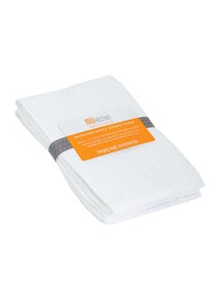 Buy 2-Piece Kitchen Towel Set White 17 x 25.5 inch in Saudi Arabia