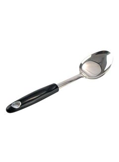 Buy Stainless Steel Spoon Black/Silver 1x3.75x12inch in Saudi Arabia