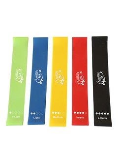 Buy 5-Piece Resistance Loop Exercise Bands in UAE