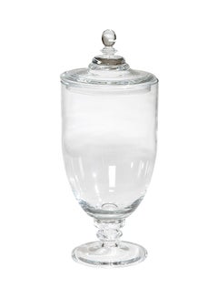 Buy Darcy Glass Jar With Lid Clear 22.86 x 48.26centimeter in Saudi Arabia