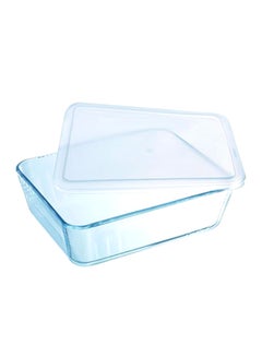 Buy Rectangular Container With Lid Clear 1.5Liters in Egypt