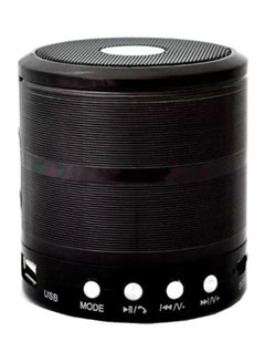 اشتري مكبر صوت صغير بتقنية البلوتوث طراز WS-887 أسود في السعودية
