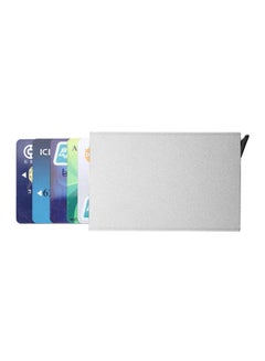 Buy Aluminium Card Holder Silver in Saudi Arabia