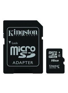 اشتري بطاقة ذاكرة فلاش MicroSD فئة 4 أسود في السعودية