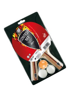 Buy 5-Piece Contest Table Tennis Racket With Ball Set in UAE
