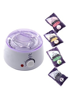 Buy Wax Heater With 4 Bags Of Wax White in Saudi Arabia