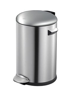 Buy Trash Bin With Pedal Silver 5Liters in UAE