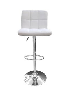 Buy Adjustable Height Chair White/Silver 114centimeter in UAE