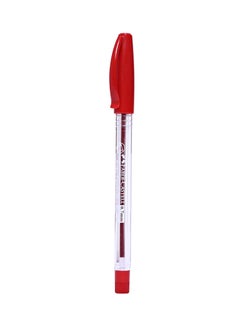 اشتري طقم أقلام برأس كروي من 50 قطعة أحمر في الامارات