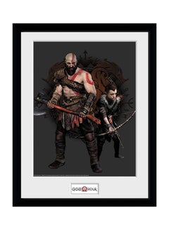 اشتري ملصق بإطار لشخصيتي كريتوس وأتريوس من لعبة "God Of War" رمادي/أسود/بني 30x40Ø³Ù†ØªÙŠÙ…ØªØ± في الامارات