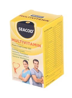 Buy Multi-Vitamin With Pure Cod Liver Oil - 60 Soft Gels in UAE