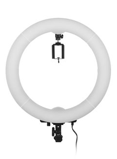 اشتري مصباح على شكل حلقة LED لاستوديو التصوير الفوتوغرافي مع حقيبة أبيض في الامارات