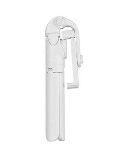 اشتري عصا سيلفي/حامل ثلاثي القوائم ميني قابل للتمدد من 5 أقسام مع إمكانية التحكم عن بُعد  أبيض في الامارات