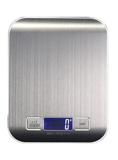 Buy LED Digital Food Weighing Scale Silver 10kg in Saudi Arabia