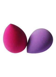 Buy 2-Pieces Makeup Sponge Set Pink/Purple in Saudi Arabia