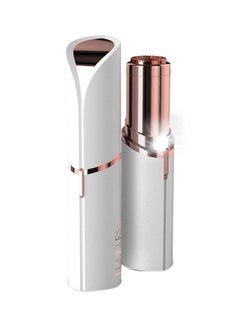 Buy Facial Hair Removal Epilator White/Rose Gold in Saudi Arabia