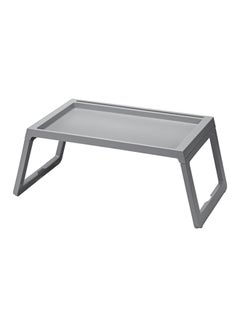 Buy Foldable Bed Table Tray Grey 56x26x36centimeter in Saudi Arabia