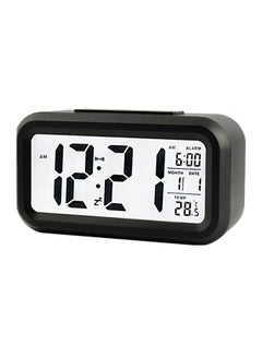 Buy Digital Alarm Clock Black/White in Saudi Arabia