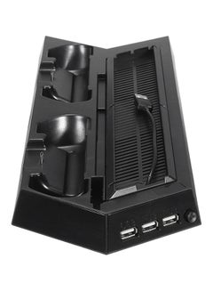 Buy Charging Dock Station With Stand For PlayStation 4 Black in UAE